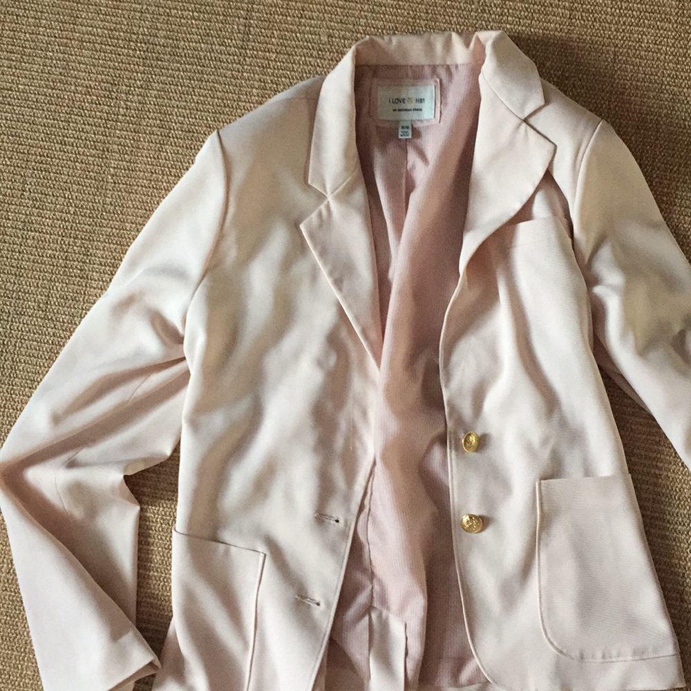 Blush blazer